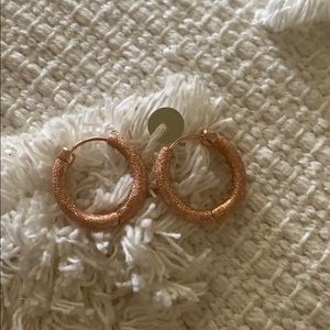 Rose Gold hoop earrings